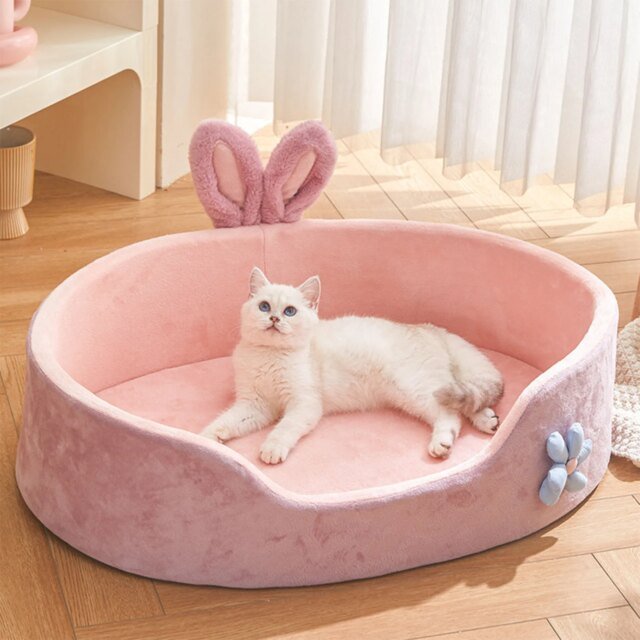 Lit doux et chaud pour animaux de compagnie | poignées amovibles lit lavable pour chien et chat | lit de couchage confortable pour chien et chat – Image 2