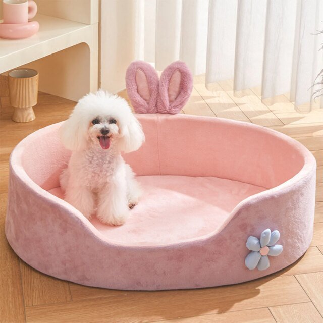 Lit doux et chaud pour animaux de compagnie | poignées amovibles lit lavable pour chien et chat | lit de couchage confortable pour chien et chat – Image 3