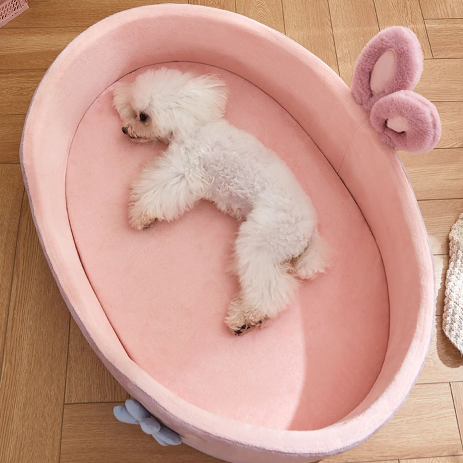 Lit doux et chaud pour animaux de compagnie, poignées amovibles, lit lavable pour chien, lit de couchage confortable pour chat, quatre saisons