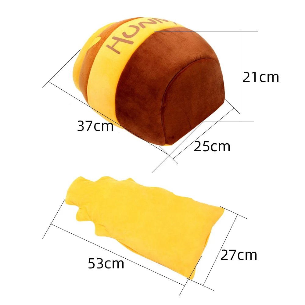 Mir à coussin en forme de pot de miel lavable en machine pour animaux de compagnie, lit pour chat, maison perfective, polymères en peluche, accessoires pour animaux de compagnie, quatre saisons Mir à coussin en forme de pot de miel lavable en machine pour animaux de compagnie, lit pour chat, maison perfective, polymères en peluche, accessoires pour animaux de compagnie, quatre saisons