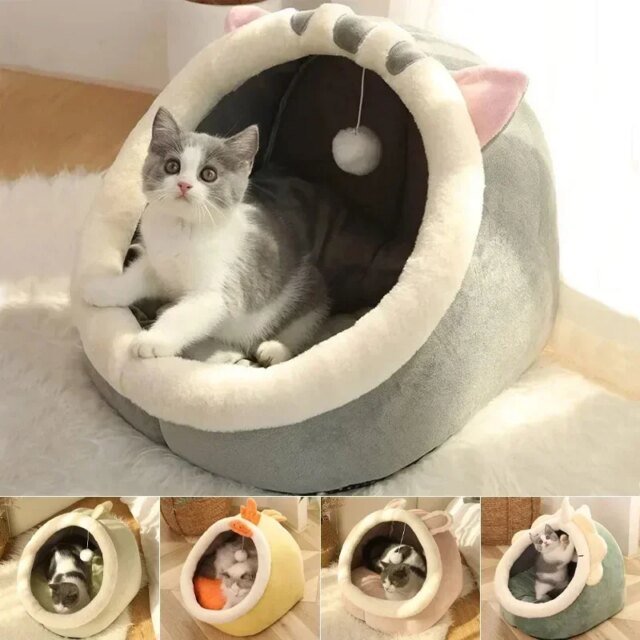 Niche Ronde pour Animaux de Compagnie | Confortable pour chien et chat – Image 2