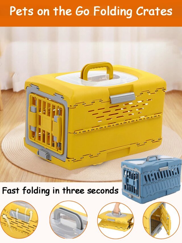 Caisse d'extérieur pliable pour animaux de compagnie | sac de voiture portable pour chat et chien | nouvelle caisse de transport pour animaux de compagnie