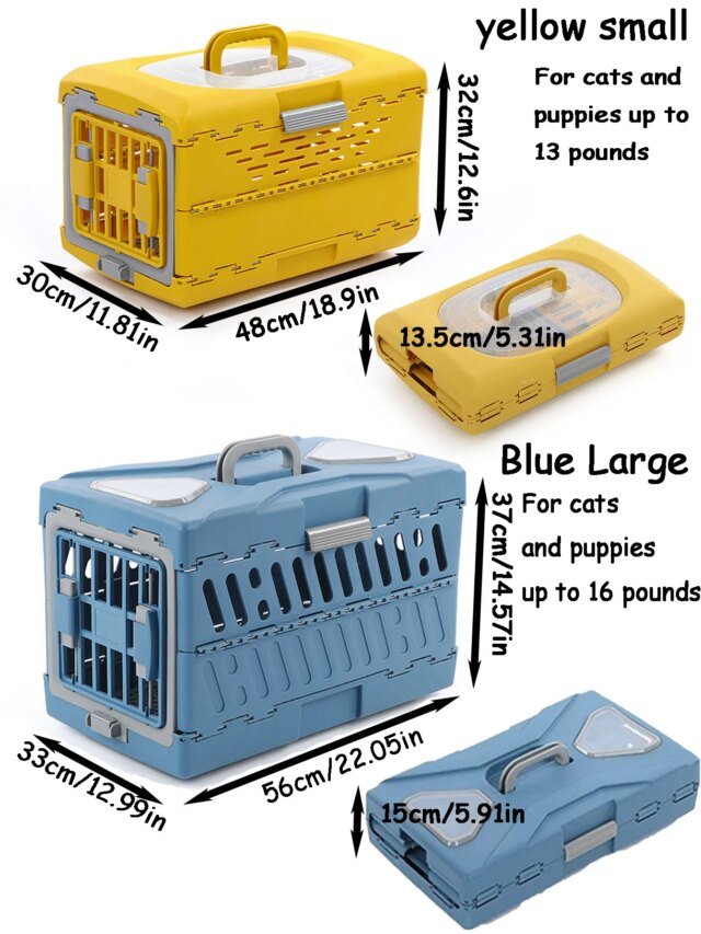 Caisse d'extérieur pliable pour animaux de compagnie | sac de voiture portable pour chat et chien | nouvelle caisse de transport pour animaux de compagnie – Image 2