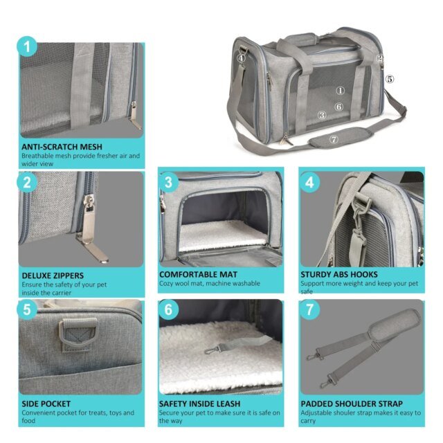 Sac à Dos pour Chien et Chat｜Transport pour Petits Chiens et Chats – Image 6