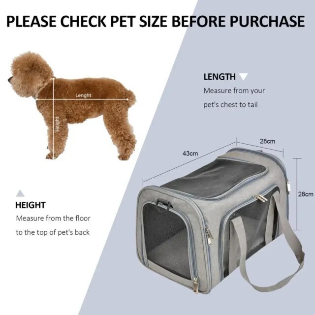 Sac à Dos pour Chien et Chat｜Transport pour Petits Chiens et Chats – Image 3