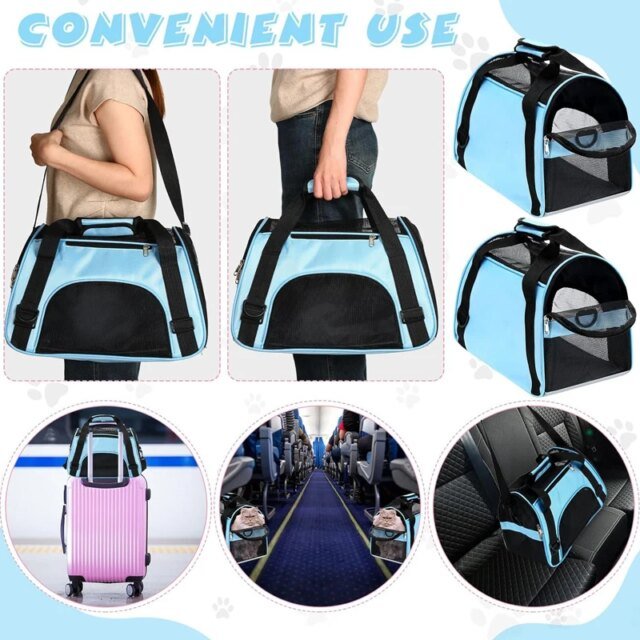 Sac à Main Portable en Maille Respirante pour Chat et Chien｜Accessoire de Transport Pliable – Image 6