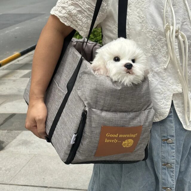 Siège de voiture central portable pour chien｜lit de siège de voiture｜sac de voyage de sécurité pour petits chiens et chats – Image 2