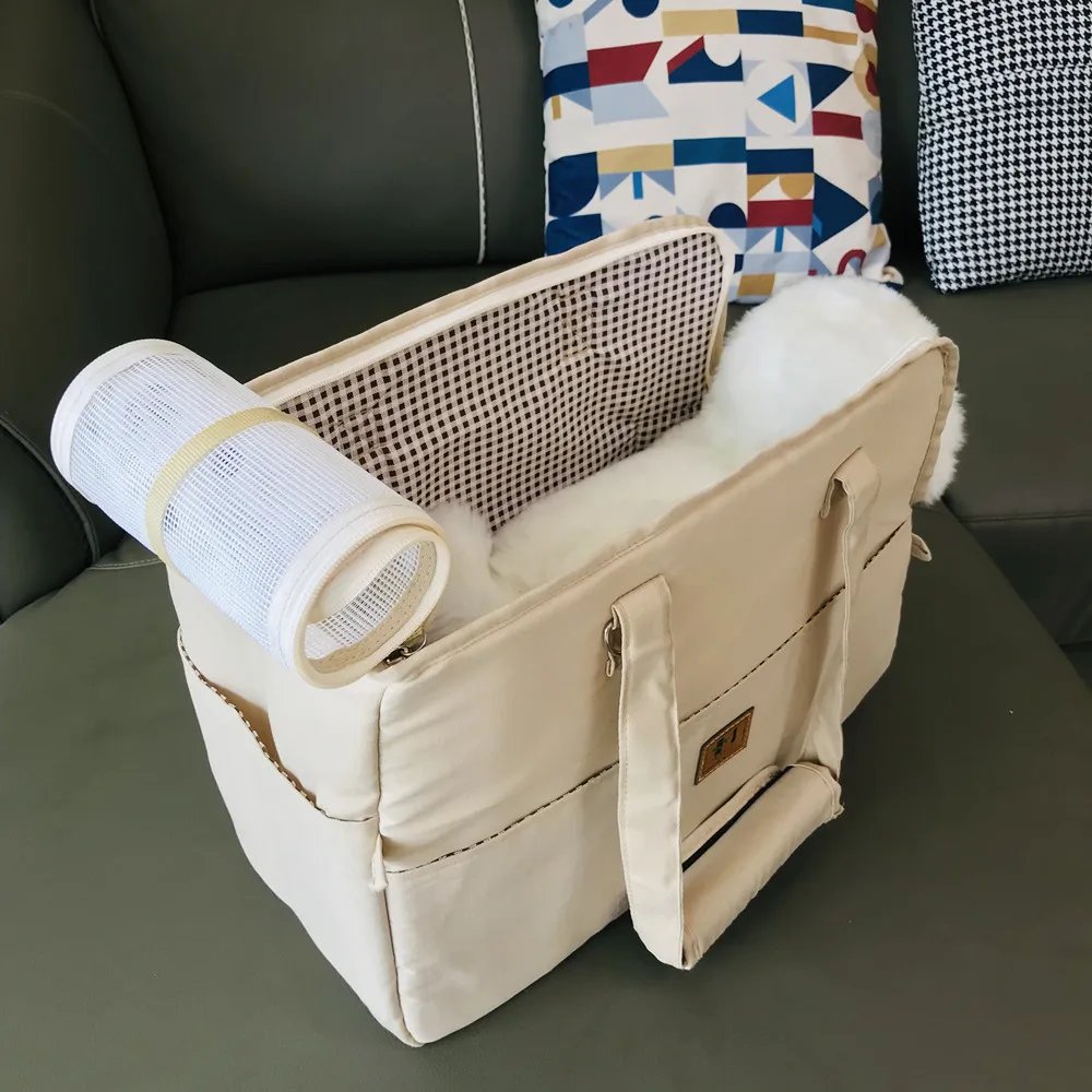 Sac à bandoulière portable pour animaux de compagnie, sac à main pour chien, siège de voiture non suspendu, produits sûrs pour animaux de compagnie, chat, petit chien Sac à bandoulière portable pour animaux de compagnie, sac à main pour chien, siège de voiture non suspendu, produits sûrs pour animaux de compagnie, chat, petit chien