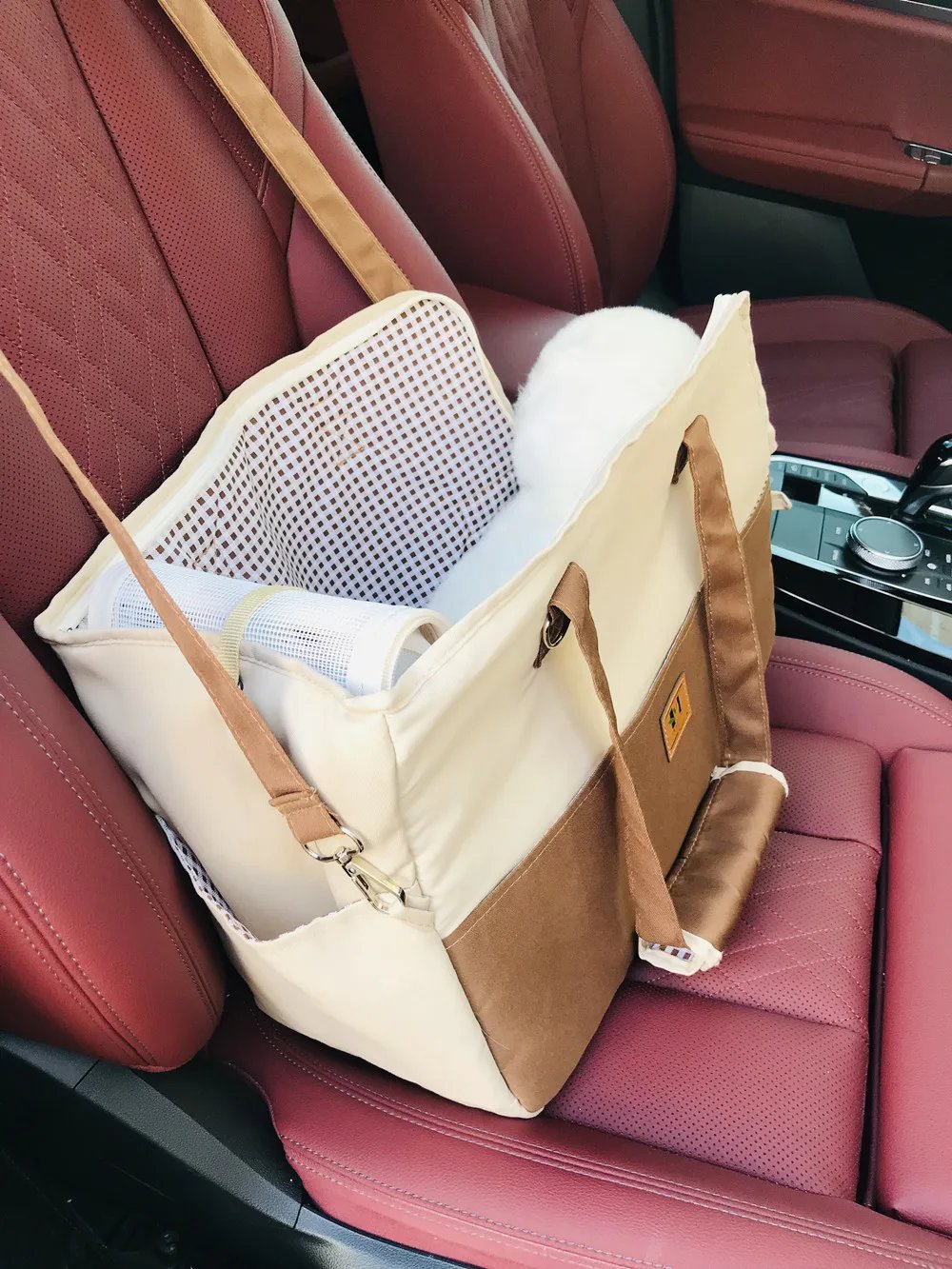 Sac à bandoulière portable pour animaux de compagnie, sac à main pour chien, siège de voiture non suspendu, produits sûrs pour animaux de compagnie, chat, petit chien Sac à bandoulière portable pour animaux de compagnie, sac à main pour chien, siège de voiture non suspendu, produits sûrs pour animaux de compagnie, chat, petit chien