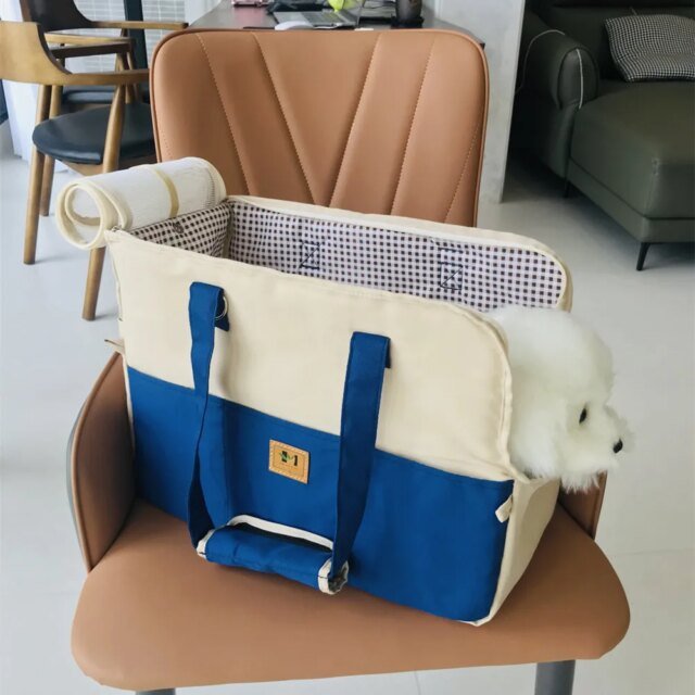 Sac à bandoulière portable pour animaux de compagnie｜sac à main pour chien｜siège de voiture non suspendu｜produits sûrs pour animaux de compagnie – Image 3