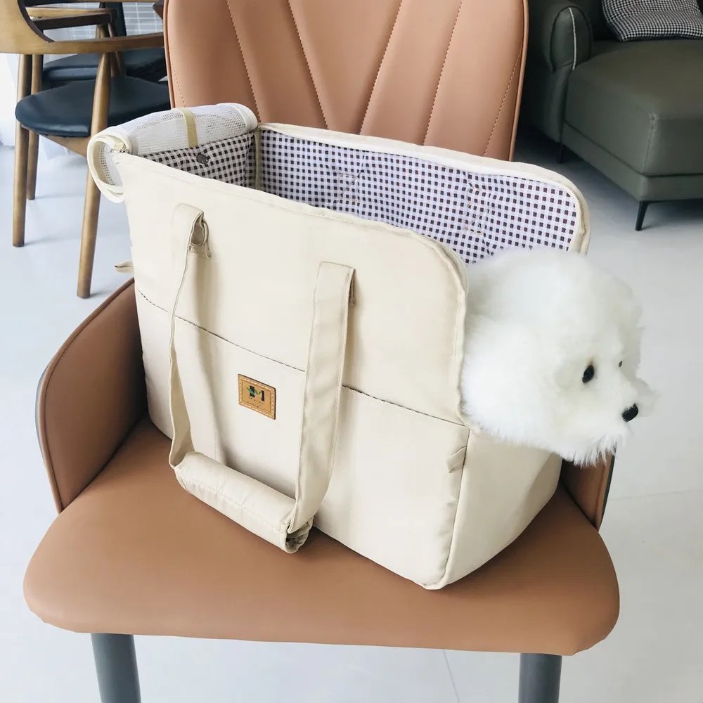 Sac à bandoulière portable pour animaux de compagnie, sac à main pour chien, siège de voiture non suspendu, produits sûrs pour animaux de compagnie, chat, petit chien Sac à bandoulière portable pour animaux de compagnie, sac à main pour chien, siège de voiture non suspendu, produits sûrs pour animaux de compagnie, chat, petit chien