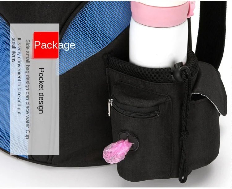 Sac à dos portable en maille pour chien, respirant, pliable, grande capacité, sac de transport pour chat, voyage en plein air, animal de compagnie Electrolux