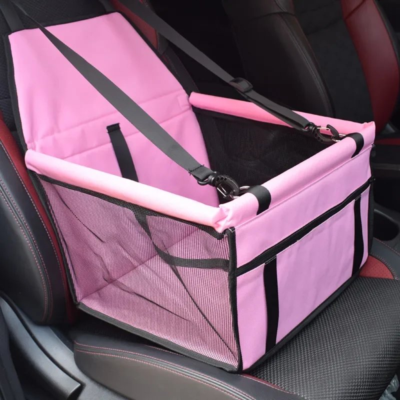 Sacs pliants en maille pour animaux de compagnie, double optique, accessoires de voyage, fournitures pour animaux de compagnie, couverture en polymère imperméable pour chien, sécurité, siège de voiture pour animaux de compagnie