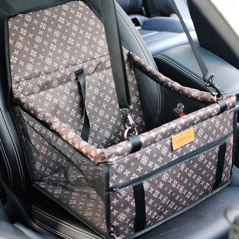 Sacs pliants en maille pour animaux de compagnie, double optique, accessoires de voyage, fournitures pour animaux de compagnie, couverture en polymère imperméable pour chien, sécurité, siège de voiture pour animaux de compagnie