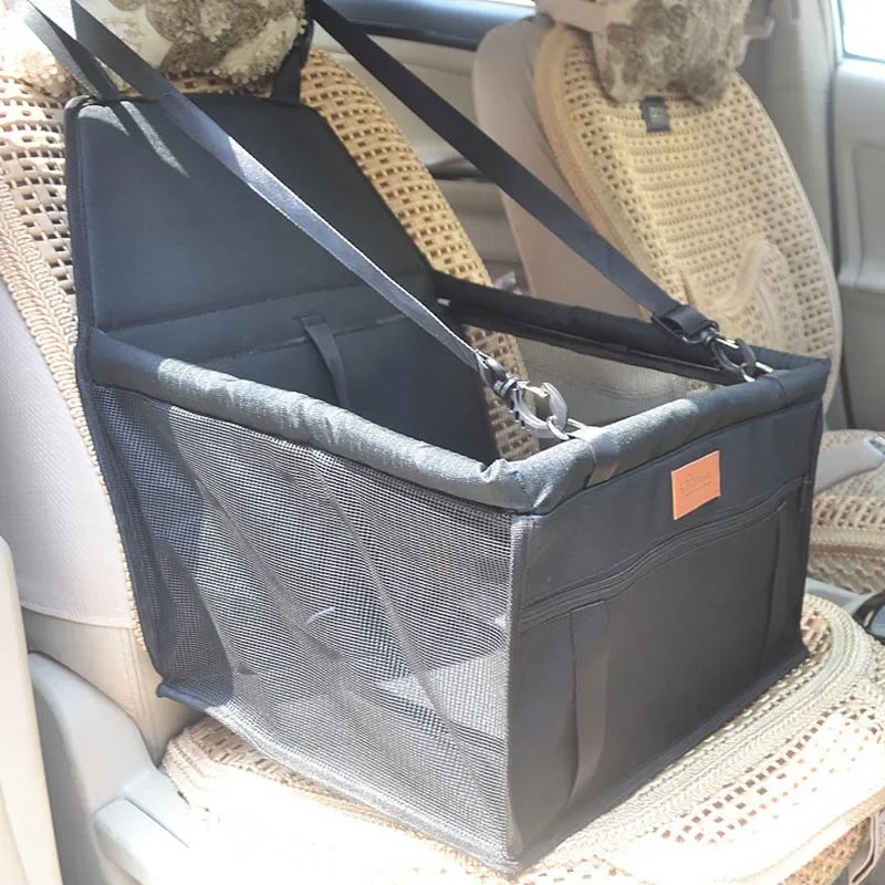Sacs pliants en maille pour animaux de compagnie, double optique, accessoires de voyage, fournitures pour animaux de compagnie, couverture en polymère imperméable pour chien, sécurité, siège de voiture pour animaux de compagnie