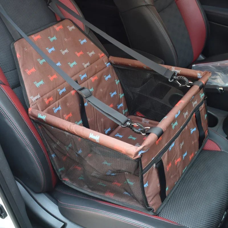 Sacs pliants en maille pour animaux de compagnie, double optique, accessoires de voyage, fournitures pour animaux de compagnie, couverture en polymère imperméable pour chien, sécurité, siège de voiture pour animaux de compagnie