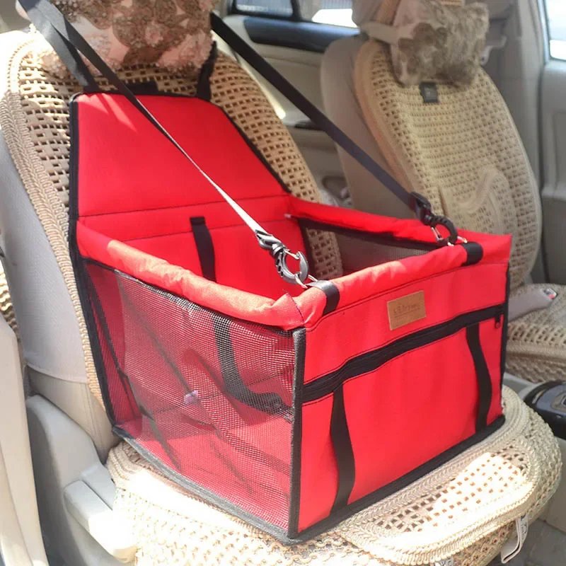 Sacs pliants en maille pour animaux de compagnie, double optique, accessoires de voyage, fournitures pour animaux de compagnie, couverture en polymère imperméable pour chien, sécurité, siège de voiture pour animaux de compagnie