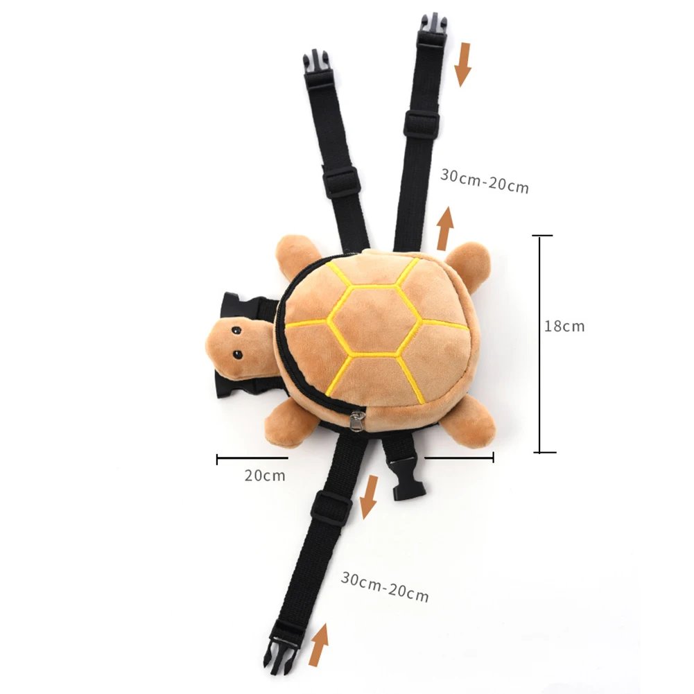 Sac à dos pour chien en forme de tortue de dessin animé, grande capacité, produits pour animaux de compagnie, sans nervure, émail SFP, Electrolux, fermeture à glissière en métal
