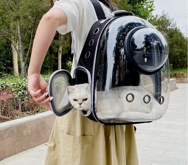 Sac de transport pour animaux de compagnie, sacs à dos pour animaux de compagnie, respirant, portable, transparent, chiot, chien, transport, Electrolux, capsule spatiale