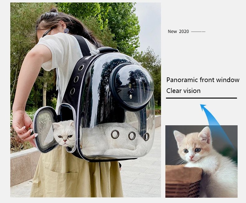 Sac de transport pour animaux de compagnie, sacs à dos pour animaux de compagnie, respirant, portable, transparent, chiot, chien, transport, Electrolux, capsule spatiale