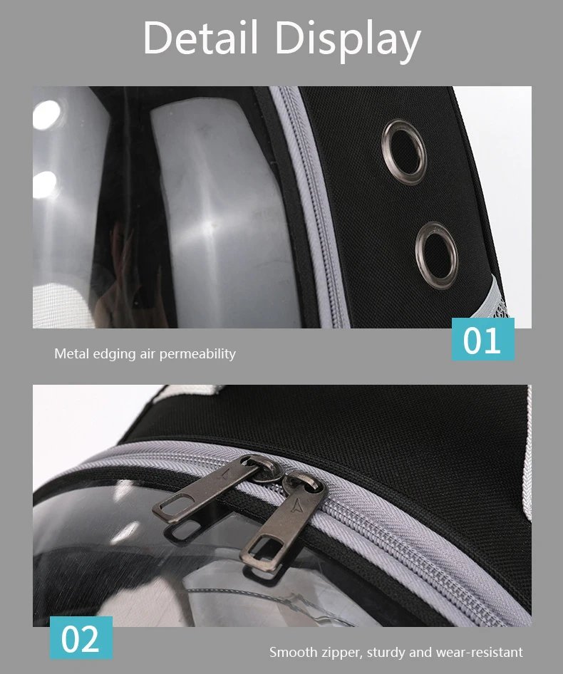 Sac de transport pour animaux de compagnie, sacs à dos pour animaux de compagnie, respirant, portable, transparent, chiot, chien, transport, Electrolux, capsule spatiale