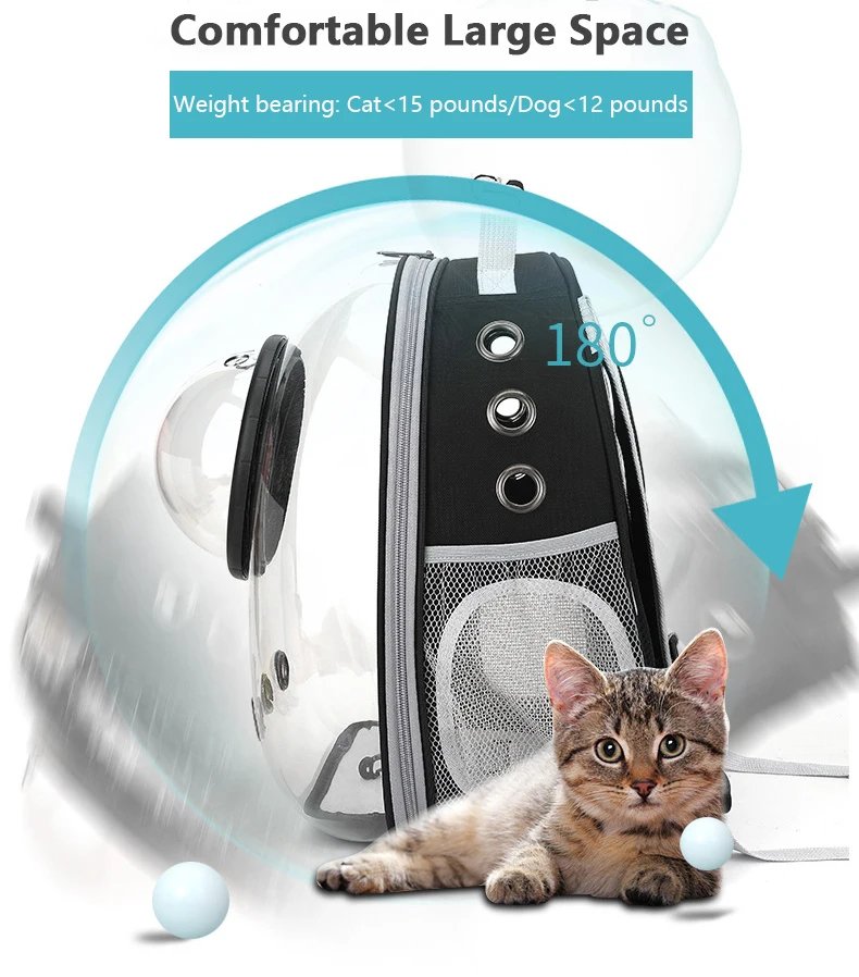 Sac de transport pour animaux de compagnie, sacs à dos pour animaux de compagnie, respirant, portable, transparent, chiot, chien, transport, Electrolux, capsule spatiale