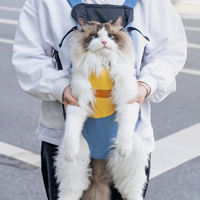 Sac de transport en toile de coton pour chat｜sac à dos design pour chat – Image 2