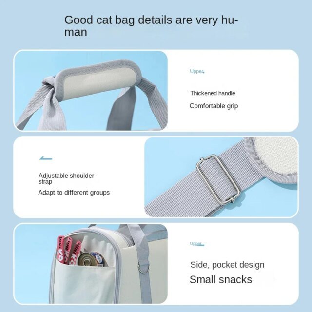 Sac à main portable respirant pour animaux de compagnie | sortie pour animaux de compagnie | fournitures de transport – Image 4