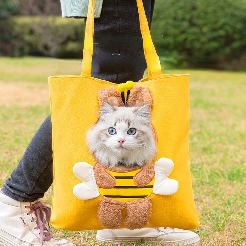Sac de voyage en toile pour animaux de compagnie, sac de transport extérieur initié, sac fourre-tout pour chats et chiens, petit sac Electrolux pour animaux de compagnie, respirant à la mode Sac de voyage en toile pour animaux de compagnie, sac de transport extérieur initié, sac fourre-tout pour chats et chiens, petit sac Electrolux pour animaux de compagnie, respirant à la mode