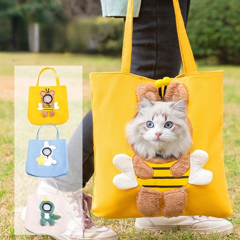 Sac de voyage en toile pour animaux de compagnie, sac de transport extérieur initié, sac fourre-tout pour chats et chiens, petit sac Electrolux pour animaux de compagnie, respirant à la mode Sac de voyage en toile pour animaux de compagnie, sac de transport extérieur initié, sac fourre-tout pour chats et chiens, petit sac Electrolux pour animaux de compagnie, respirant à la mode