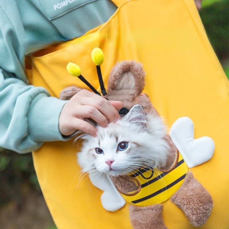 Sac de voyage en toile pour animaux de compagnie, sac de transport extérieur initié, sac fourre-tout pour chats et chiens, petit sac Electrolux pour animaux de compagnie, respirant à la mode Sac de voyage en toile pour animaux de compagnie, sac de transport extérieur initié, sac fourre-tout pour chats et chiens, petit sac Electrolux pour animaux de compagnie, respirant à la mode