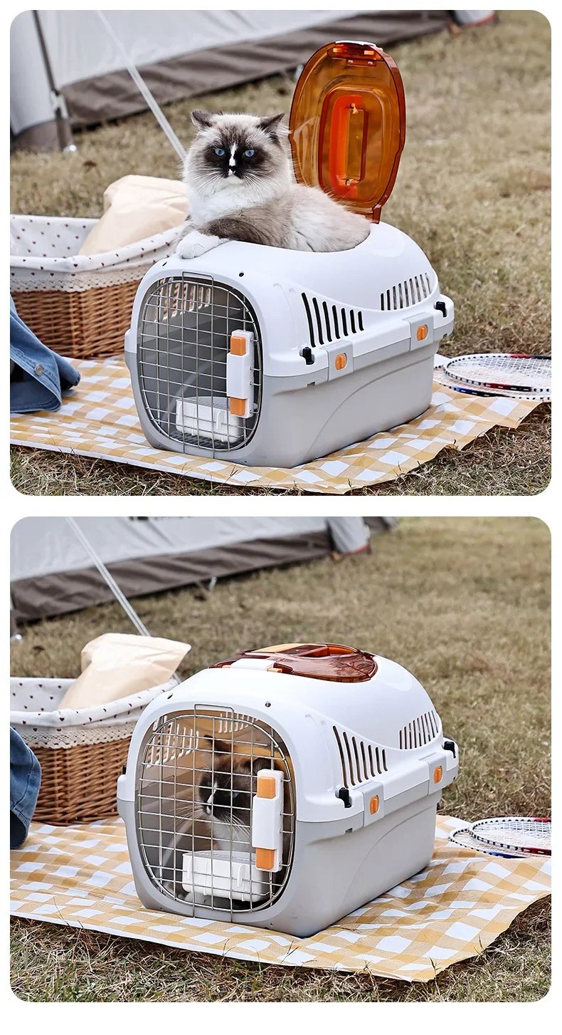 Boîte portable Electrolux pour animaux de compagnie, transport aérien en plein air, bol, coussin de violon, respirant, espace pour animaux de compagnie, fournitures pour chats