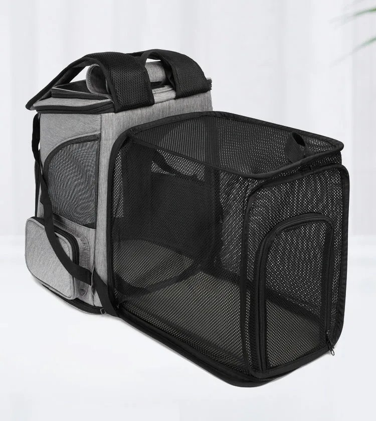 Sac à dos respirant pour animaux de compagnie, pliable, extensible, grande capacité, créatif, transport, voyage, chats, chiens