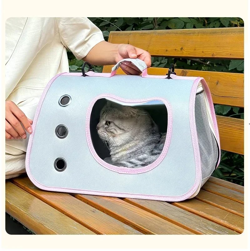 Sacs portables en maille respirante pour animaux de compagnie, sac à main, sac de transport, petits chiens, chats, voyage, pliable