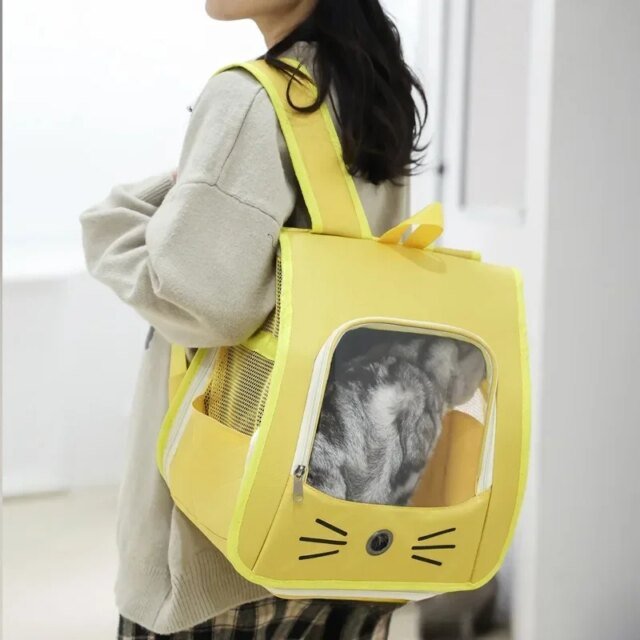 Sac à dos respirant portable pour animaux de compagnie | sac à bandoulière extérieur pour chats et petits chiens