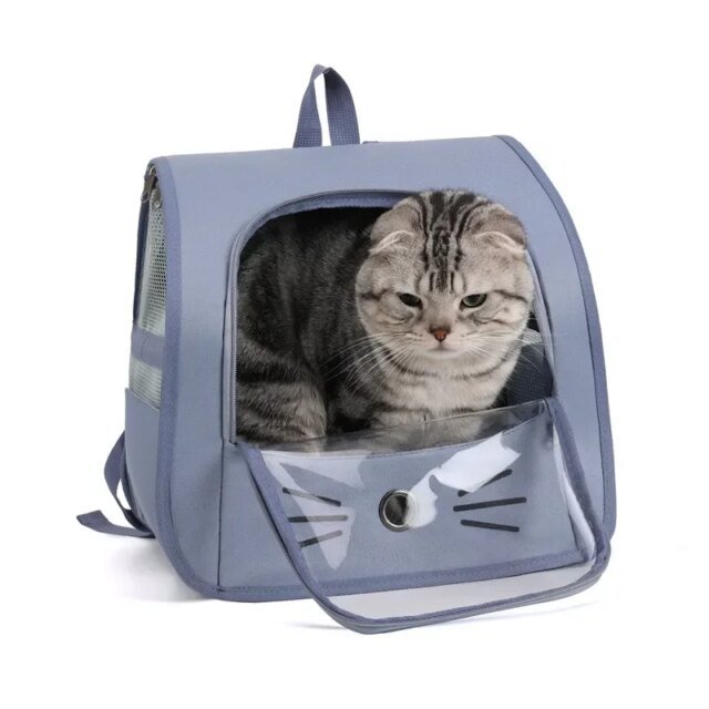 Sac à dos respirant portable pour animaux de compagnie | sac à bandoulière extérieur pour chats et petits chiens – Image 4