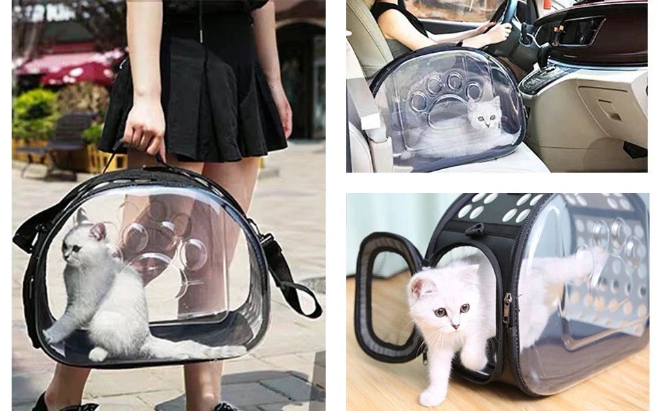 Sac à Dos Respirant et Pliable pour le Transport des Animaux de Compagnie, Accessoire pour Chiens et Chats, Sac de Voyage pour Chaton et Chiot