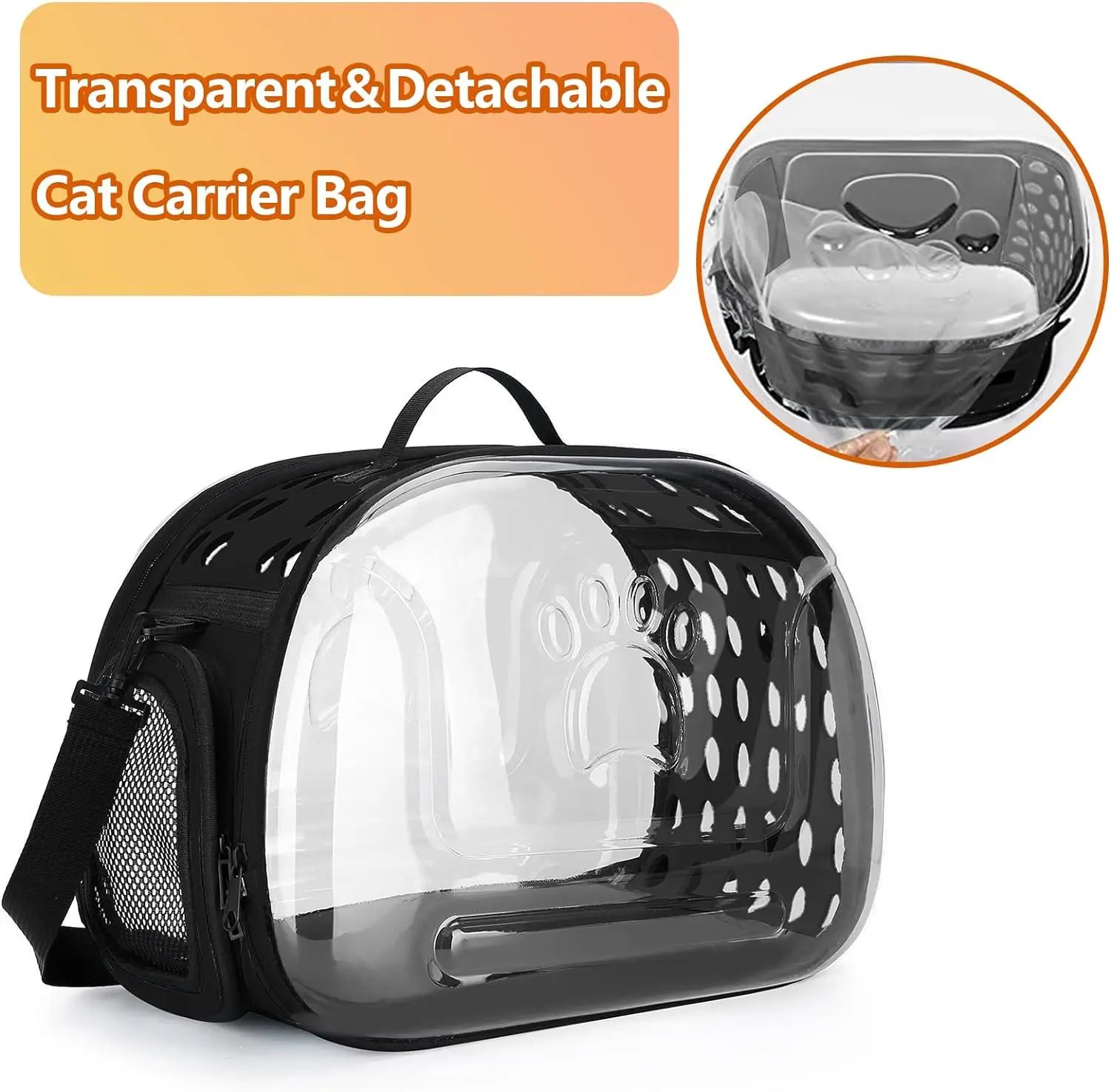 Sac à Dos Respirant et Pliable pour le Transport des Animaux de Compagnie, Accessoire pour Chiens et Chats, Sac de Voyage pour Chaton et Chiot
