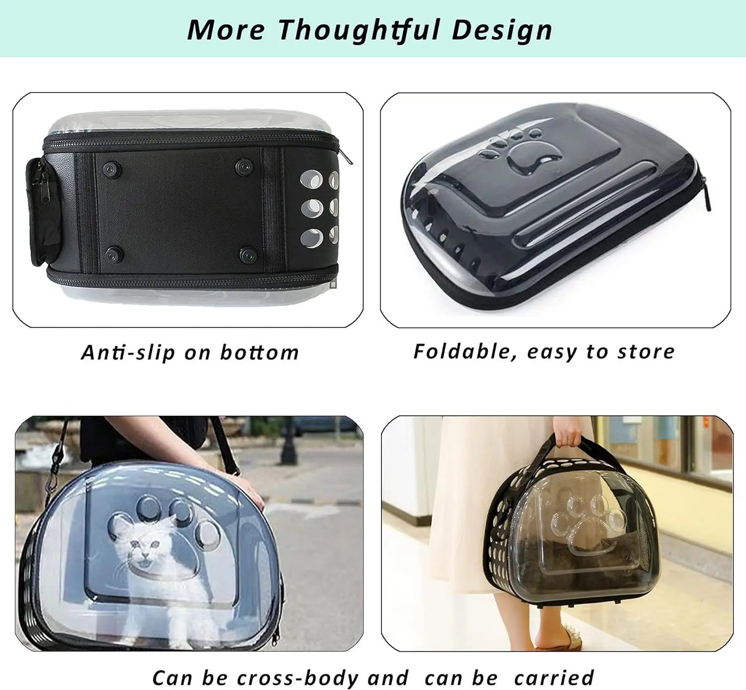 Sac à Dos Respirant et Pliable pour le Transport des Animaux de Compagnie, Accessoire pour Chiens et Chats, Sac de Voyage pour Chaton et Chiot