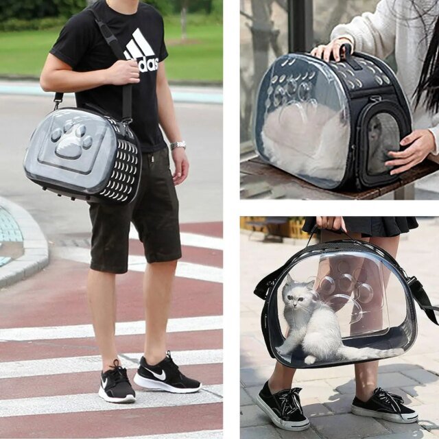 Sac à Dos Respirant et Pliable pour le Transport des Animaux de Compagnie | Accessoire pour Chiens et Chats | Sac de Voyage pour Chien et Chat – Image 2