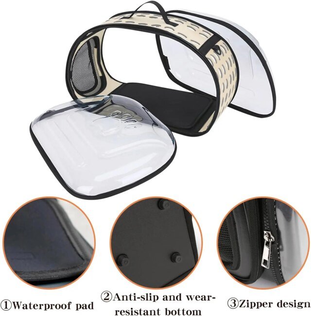 Sac à Dos Respirant et Pliable pour le Transport des Animaux de Compagnie | Accessoire pour Chiens et Chats | Sac de Voyage pour Chien et Chat – Image 4