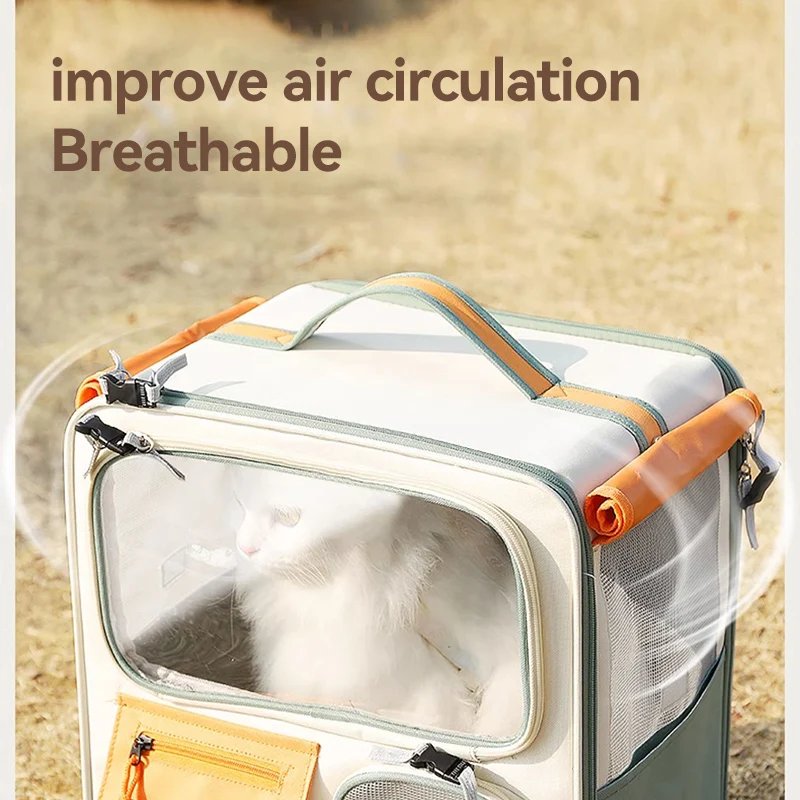 Sac à dos de voyage portable pour animaux de compagnie, valise à roulettes pour animaux de compagnie, poignées amovibles, fournitures universelles pour petits chiens, uty T, salle de bain