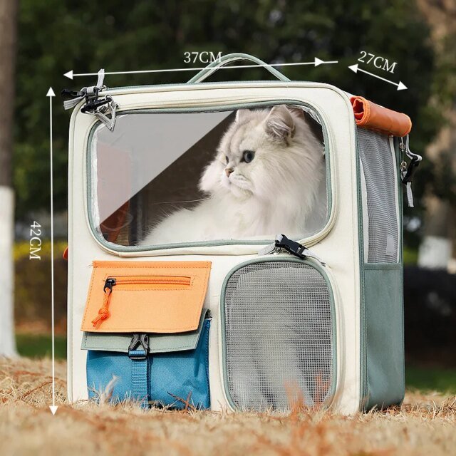 Sac à dos de voyage portable pour animaux de compagnie | valise à roulettes pour animaux de compagnie – Image 4