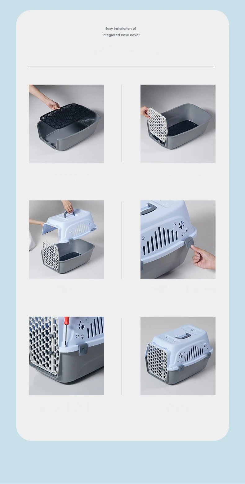 Petit transporteur extérieur pour animaux de compagnie boîte de chat boîte de transport de voyage respirante durable chaton chiot lapin Cage compagnie aérienne Cage de transport approuvée Petit transporteur extérieur pour animaux de compagnie boîte de chat boîte de transport de voyage respirante durable chaton chiot lapin Cage compagnie aérienne Cage de transport approuvée