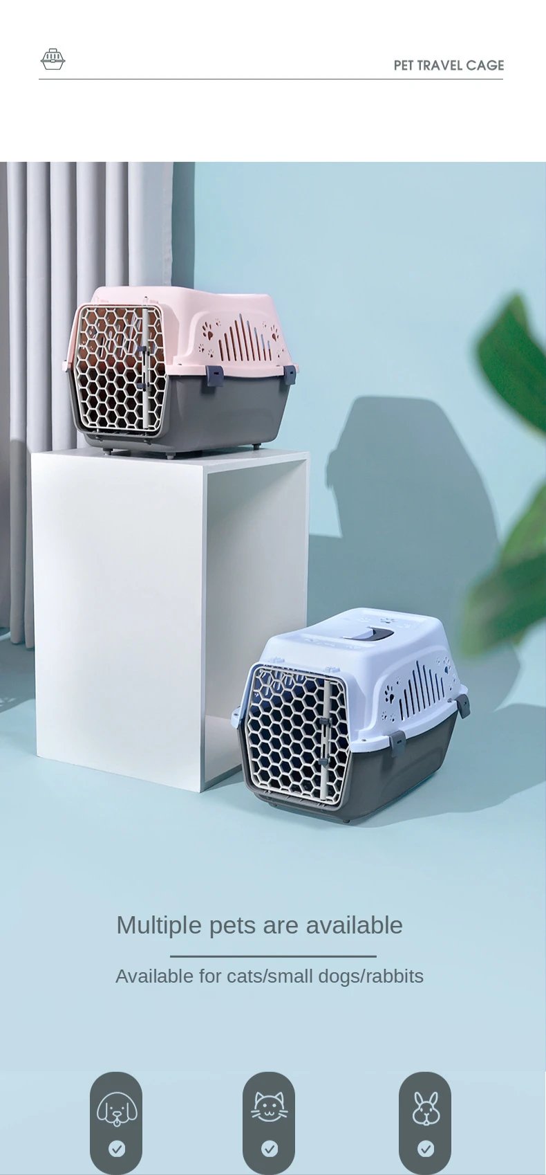 Petit transporteur extérieur pour animaux de compagnie boîte de chat boîte de transport de voyage respirante durable chaton chiot lapin Cage compagnie aérienne Cage de transport approuvée Petit transporteur extérieur pour animaux de compagnie boîte de chat boîte de transport de voyage respirante durable chaton chiot lapin Cage compagnie aérienne Cage de transport approuvée