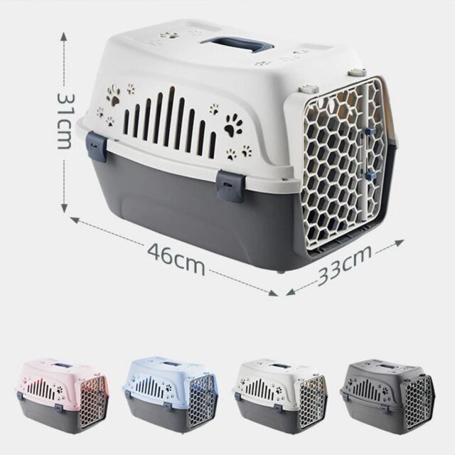 Petit transporteur extérieur pour animaux de compagnie | boîte de chat boîte de transport de voyage respirante durable chaton chiot lapin – Image 4