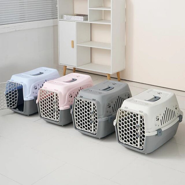 Petit transporteur extérieur pour animaux de compagnie | boîte de chat boîte de transport de voyage respirante durable chaton chiot lapin