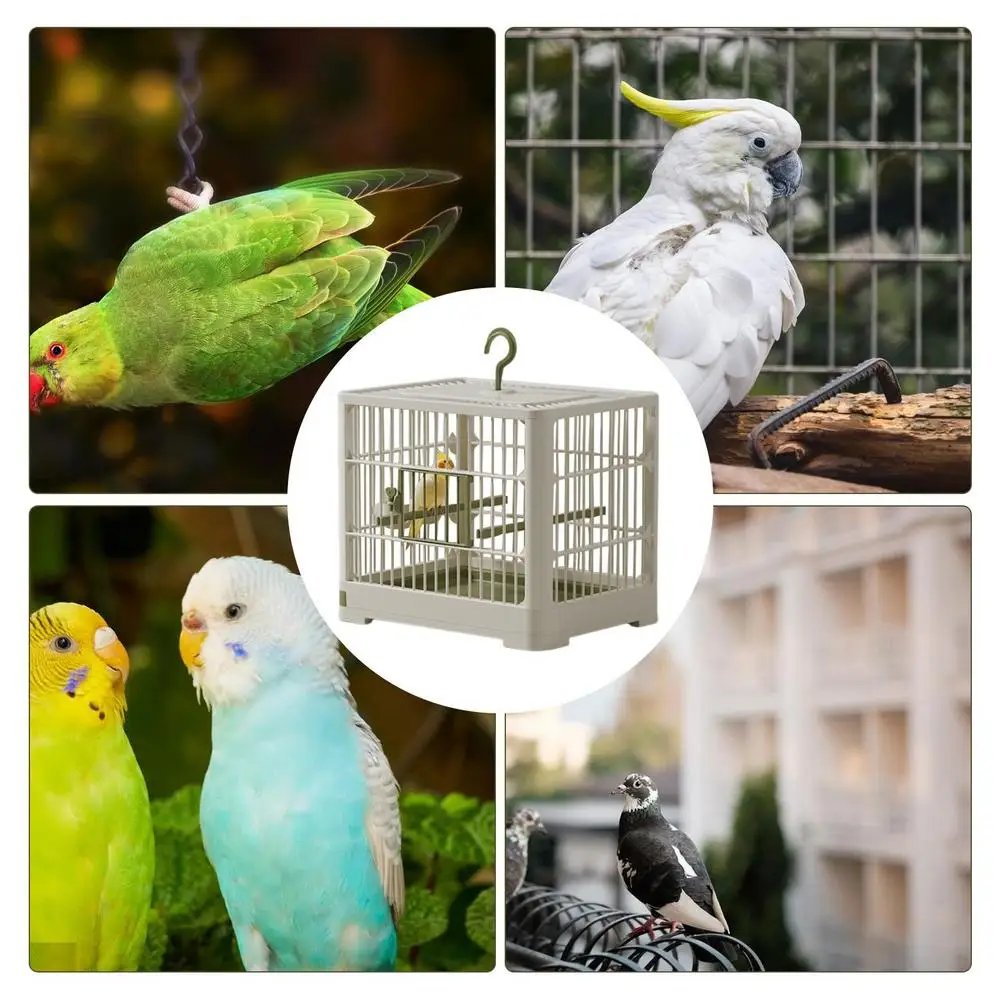 Jos Bird Travel Electrolux-Porte-oiseaux ornemental, caractéristiques de l'age de l'alcool pour oiseaux, poignées sur pied, escalade amovible et poignée à crochet pour perruches
