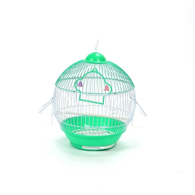 Mini cage à oiseaux en forme de sphères, cage ornementale debout, accent de perroquet, facile à nettoyer, cage de vol d'oiseau d'élevage, maison