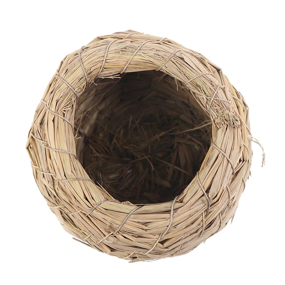 Nid d'oiseau en paille de fibre naturelle, cage à oiseaux, lieu d'élevage dominant, chambre chaude faite à la main pour animaux de compagnie, perroquets, canadditif, pigeons, colombe Nid d'oiseau en paille de fibre naturelle, cage à oiseaux, lieu d'élevage dominant, chambre chaude faite à la main pour animaux de compagnie, perroquets, canadditif, pigeons, colombe